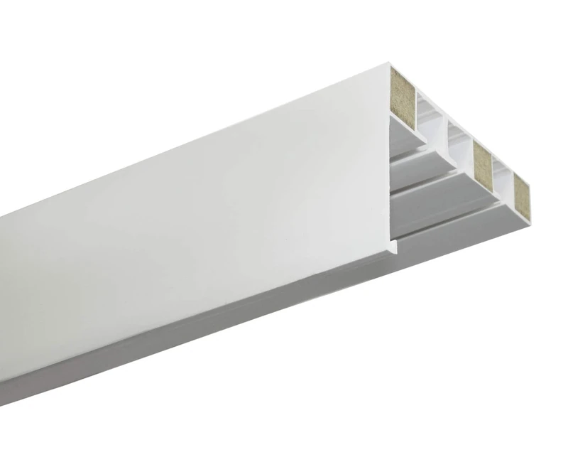 Gardinia P2Ü Curtain Rail with Bezel 150 cm White