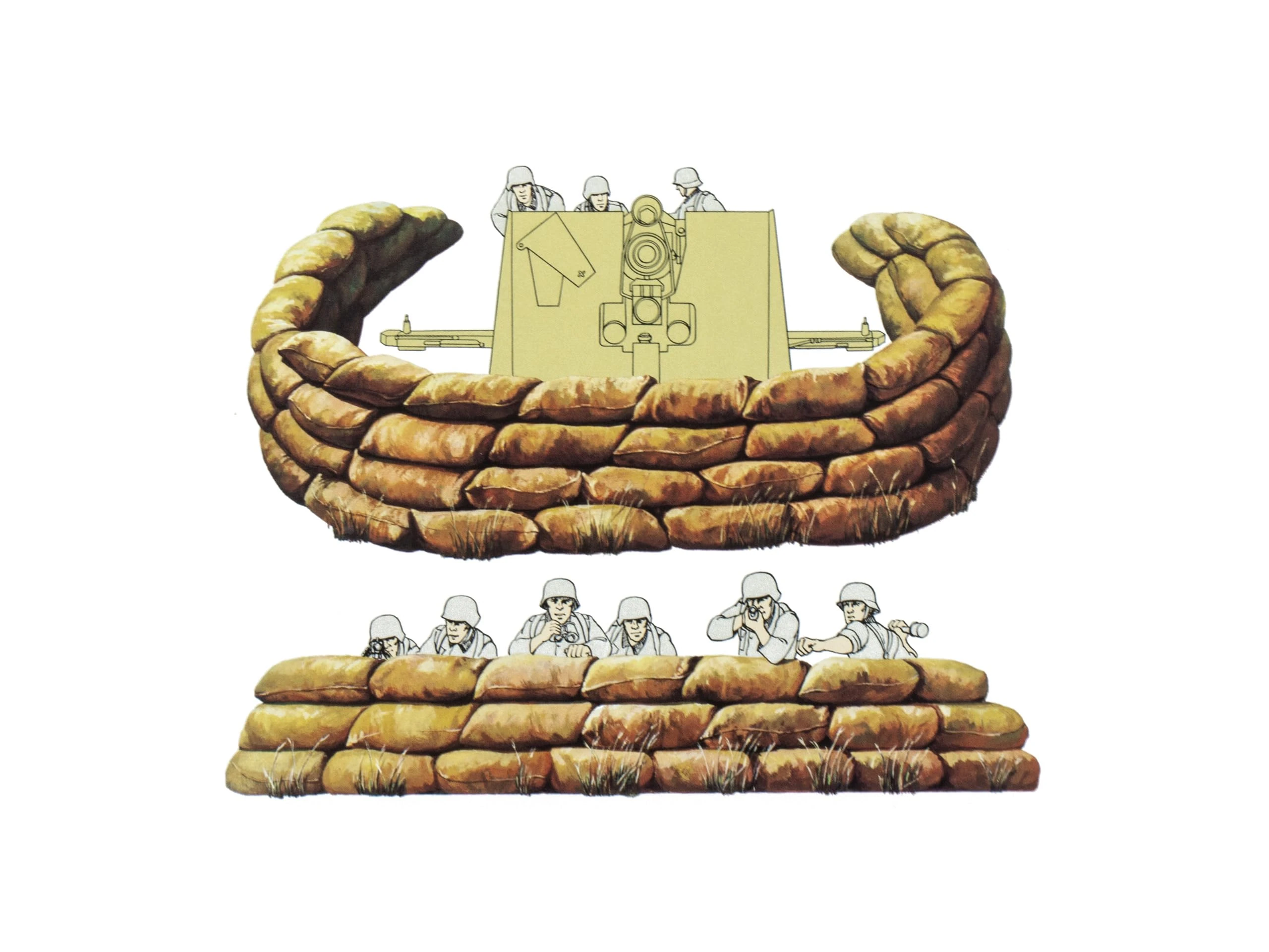 Tamiya Plastic Model Assembly Kit 1:35 Sand Bag Set