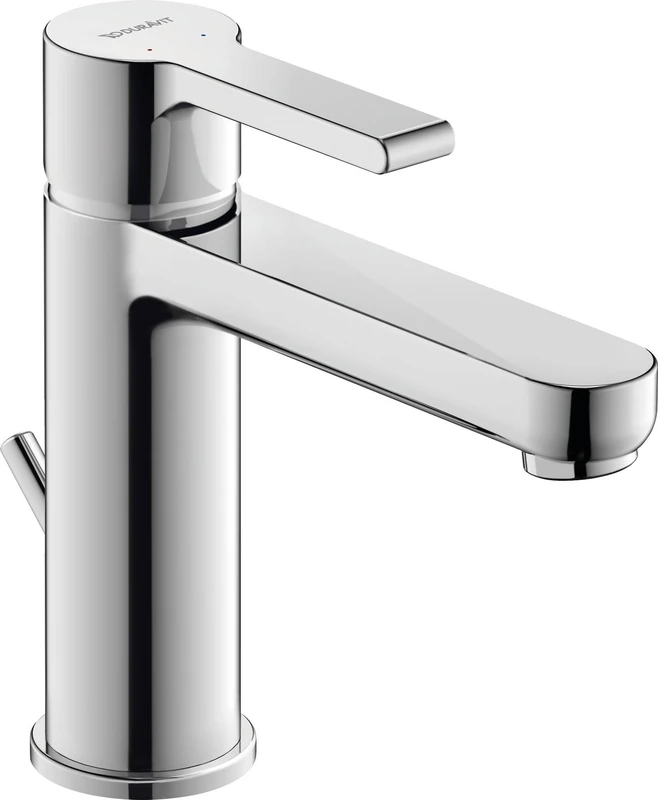 Duravit B.2 Washbasin Tap Size M Spout Height 106.5 mm Bathroom Tap with Pop-Up Waste Ceramic Cartridge Chrome