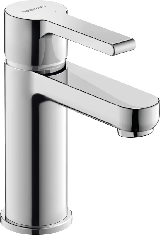 Duravit B21010 B.2 Sink Mixer Size S (Spout Height 92 mm) Bathroom Tap with Ceramic Cartridge, Chrome