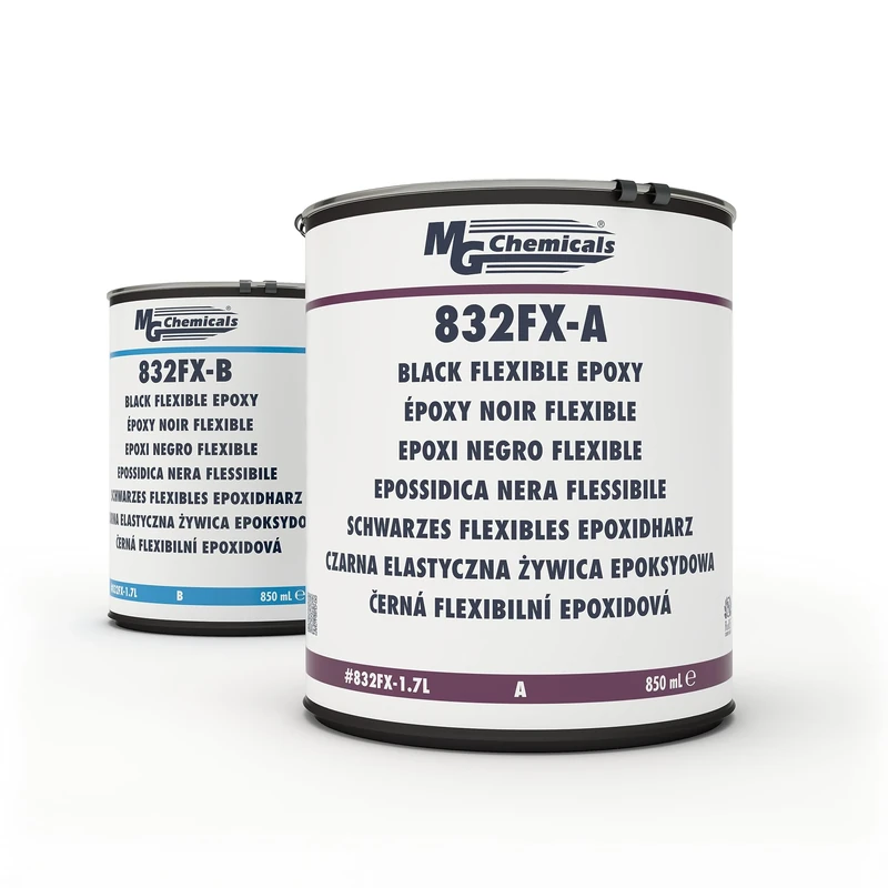MG Chemicals Flexible Black Epoxy Encapsulating and Potting Compound, 1.7 L, 2-Part Kit