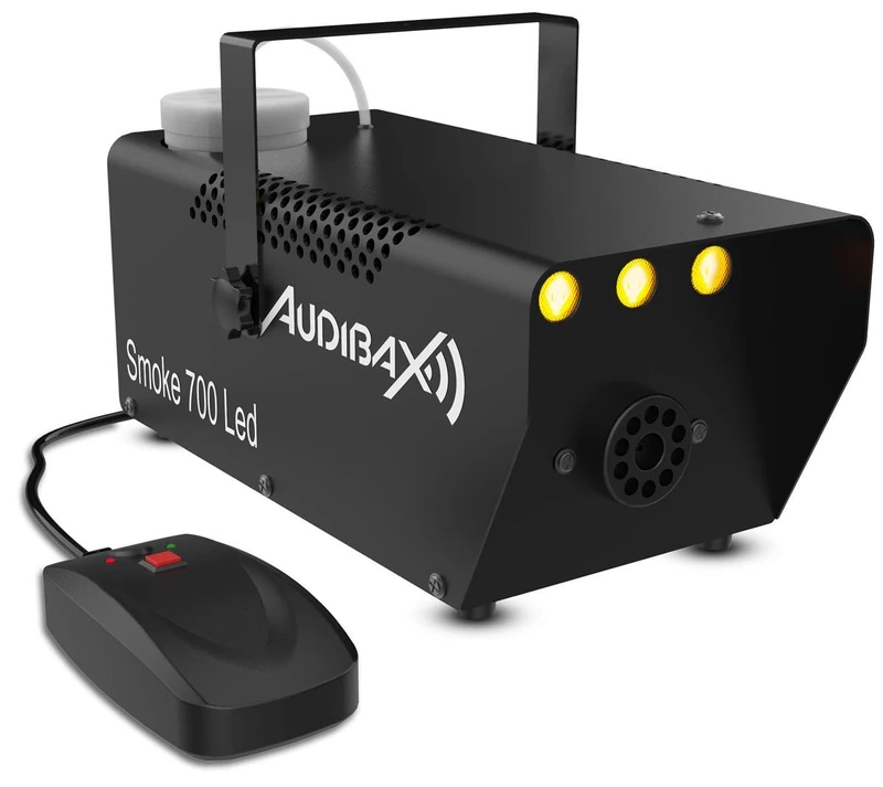 Audibax Smoke 700 LED Smoke Machine 700 W Disco Portable + Remote Control