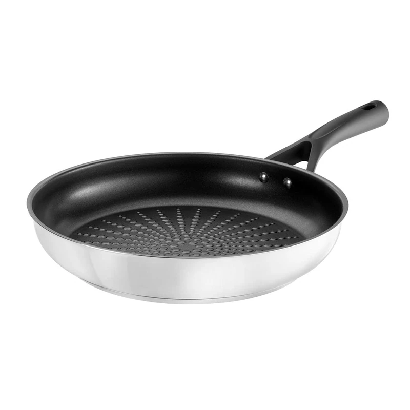 Pyrex 4937563 Expert Stainless Steel, Black and Grey 26 cm Black and Grey