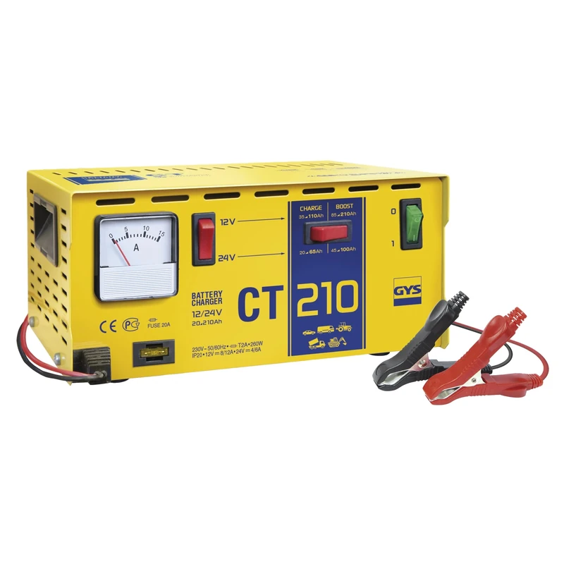 GYS - 025349 - GYSCT 210 - Traditional Battery Charger - Suitable for: 12V & 24V Batteries