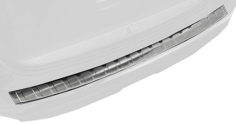 Avisa Stainless Steel Rear bumper protector compatible with Peugeot 3008 II 2016- 'Ribs'