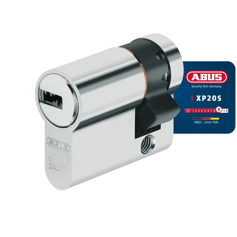 ABUS Profile Cylinder Lock with Security Card and 3 Keys XP20SN 10/35, 1 Piece, 73710