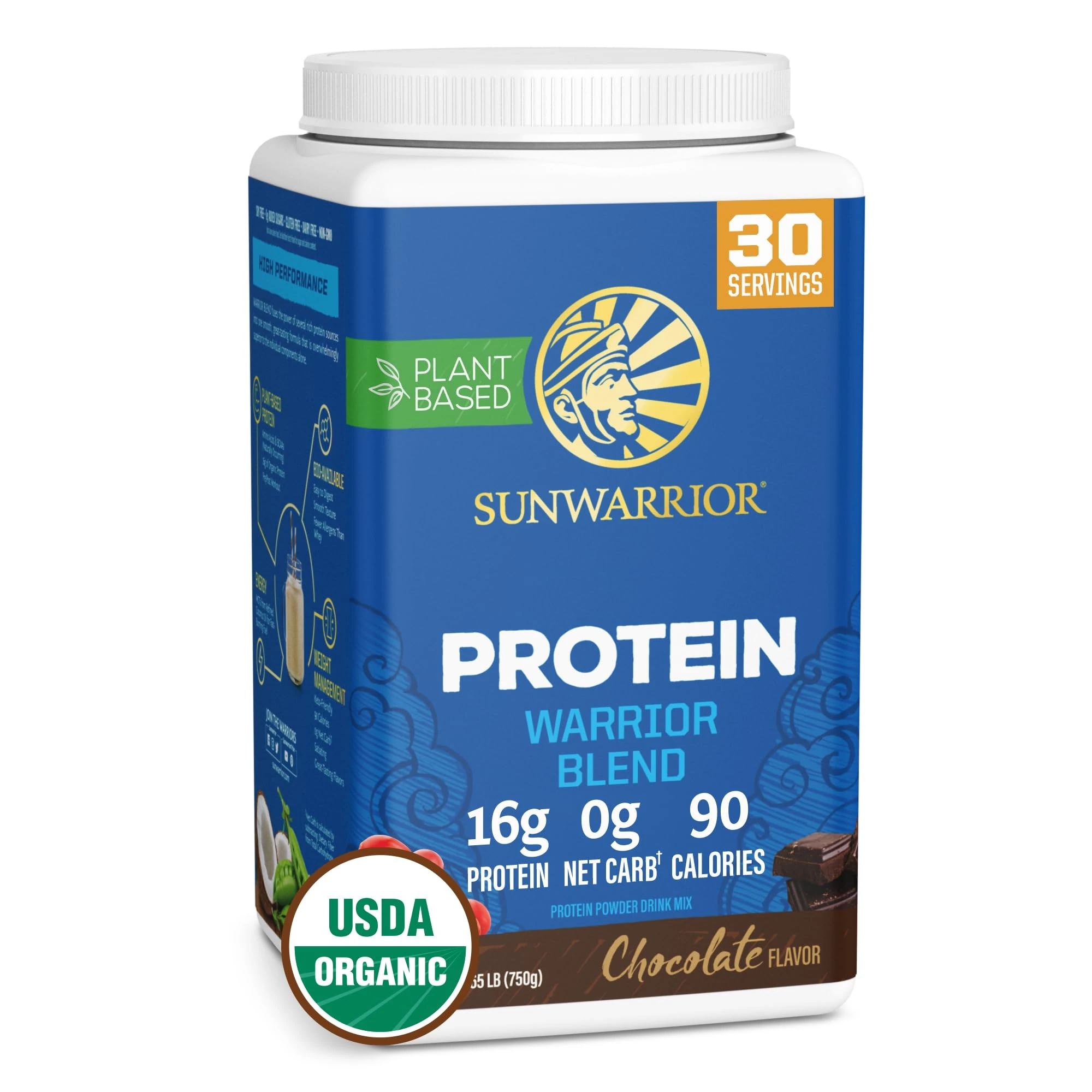 Sunwarrior Warrior Blend, Chocolate, 750 g