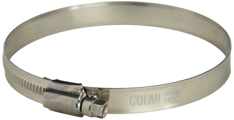Cofan 080880100 50 PCS Stainless Steel CLAMP A-2 Band 12 mm 80-100, 80-100 mm, Set of 50 Pieces - Image 1