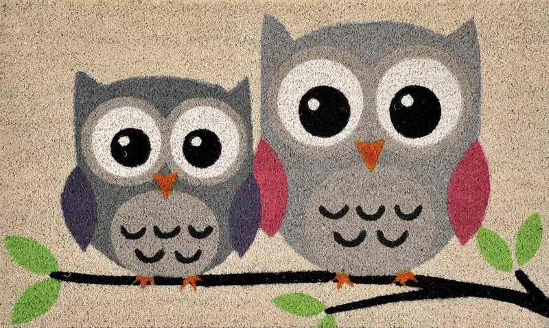 VERDEMAX Doormat with Owls (cm 45x75) - Image 1
