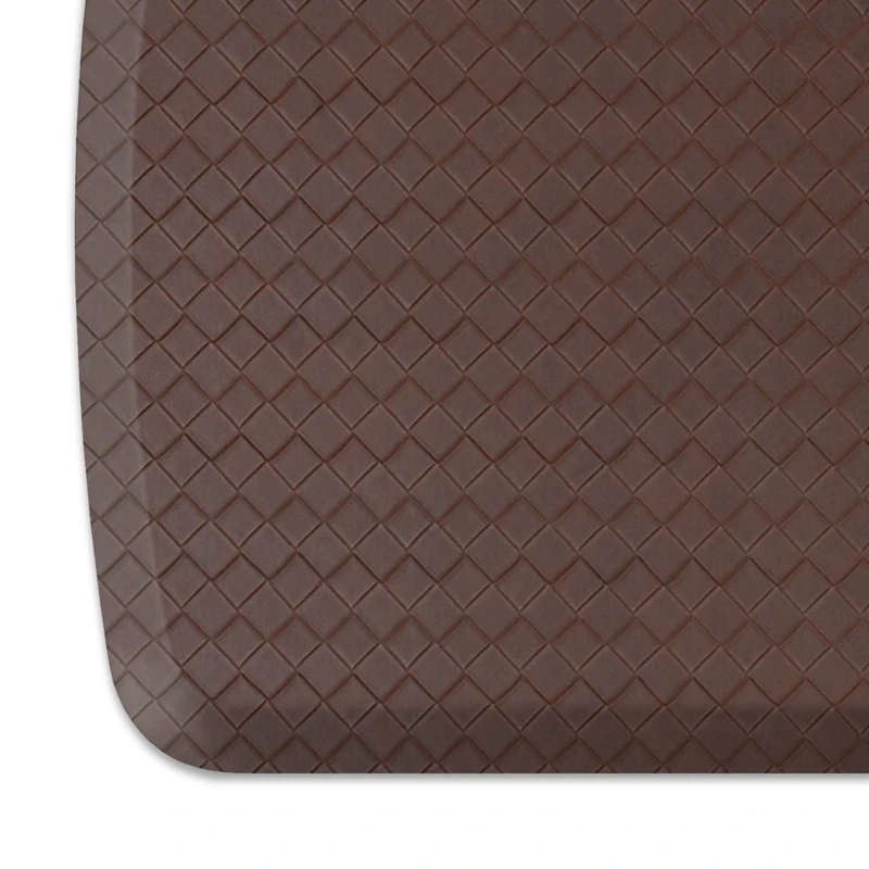 GelPro Elite Premier Gel & Foam Cushioned Anti-Fatigue Kitchen Floor Comfort Mat, Padded Stain-Resistant, Waterproof, Non-Slip Comfort Padded Desk/Office Mat, 20" x 72", Basketweave Truffle