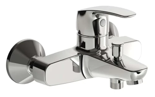 Hansa Hansapinto | 45112183 Bath Bath Bath Shower Mixer Tap Surface Mounted Automatic Shower/Tub, Air sprudler|20/19L/Min, Depth: 166 mm