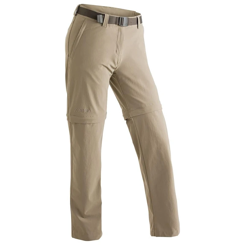 maier sports NATA 2, Women's Hiking Trousers, Water-Repellent Outdoor Trousers for Trekking and Hiking, Handy Zip-Off Function, PFC-Free, mSTRETCH pro 4 & Dryprotec