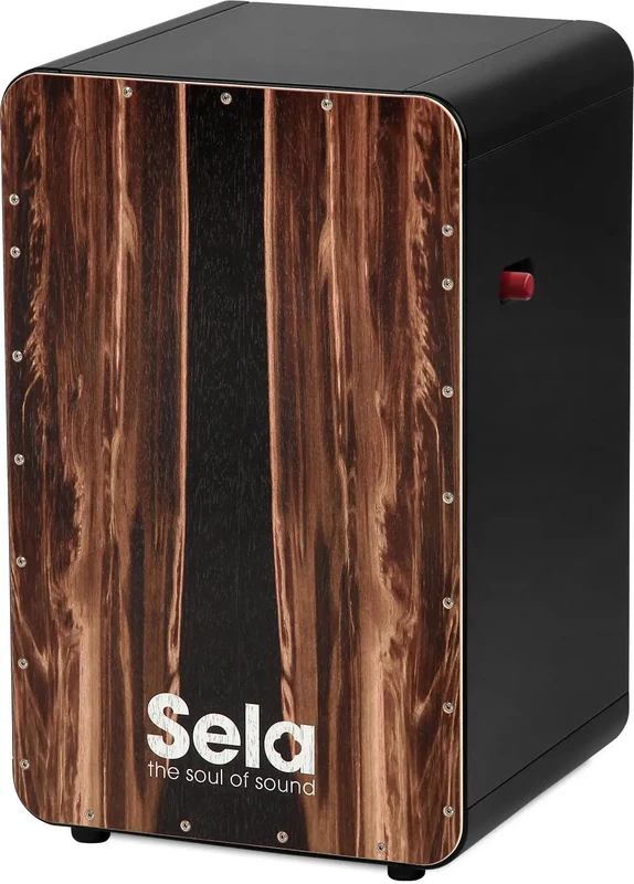 Sela SE 107 Casela Pro Dark Nut Snare Cajon with On/Off-Mechanism/Pre-Assembled, Black