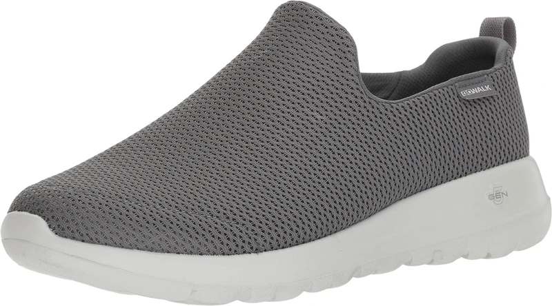 Skechers Men's Go Max-Athletic Air Mesh Slip on Walking Shoe Sneaker, Charcoal, 11 UK