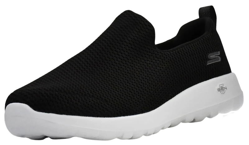 Skechers Men's Go Max-Athletic Air Mesh Slip on Walking Shoe Sneaker, Black/White, 8.5 UK