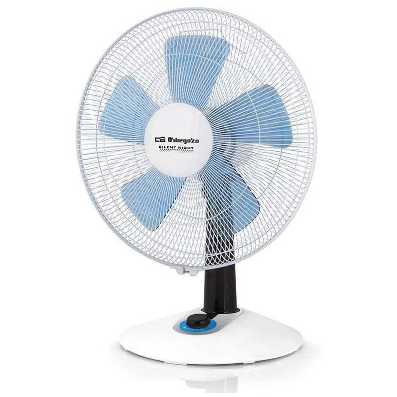 Orbegozo TF 0148 Silent Night Tabletop Fan, 4 Speeds, Turbo Function, 60 W, White