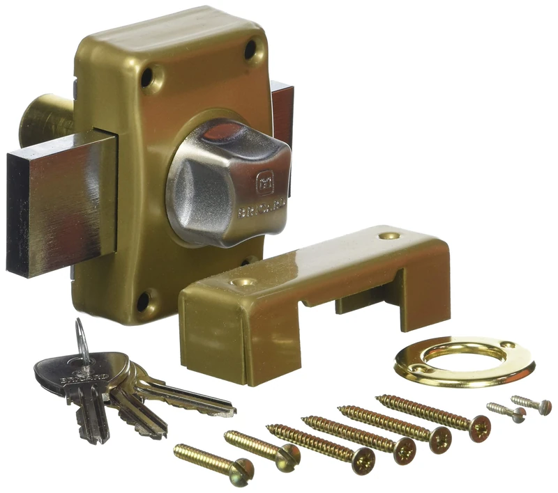 BRICARD 1967 Alpha Button Lock Cylinder, Gold, 1961