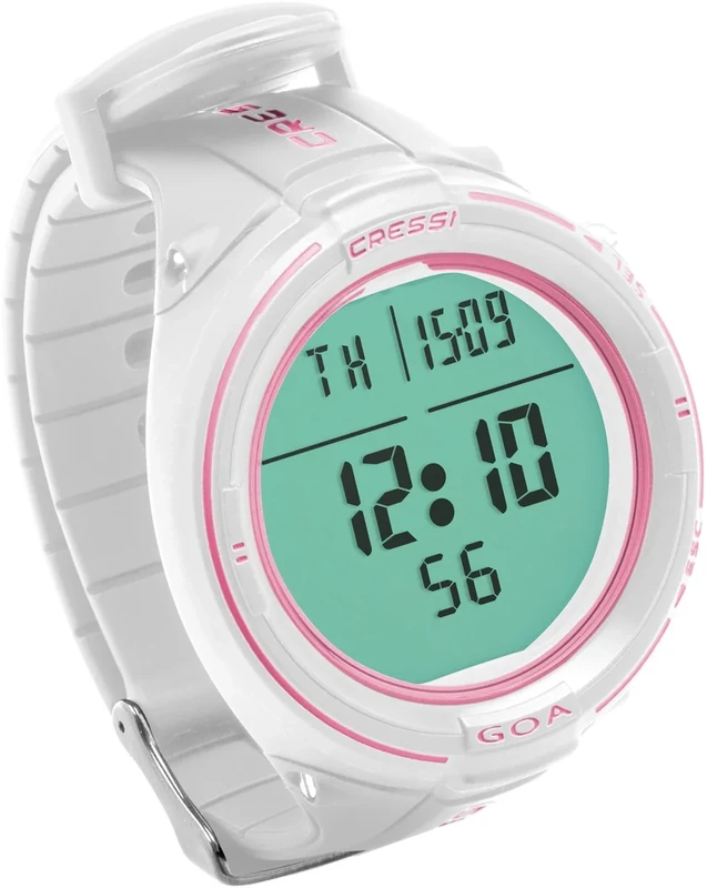 Cressi Unisex Adult Goa Diving Watch/computer - White/Pink, Uni