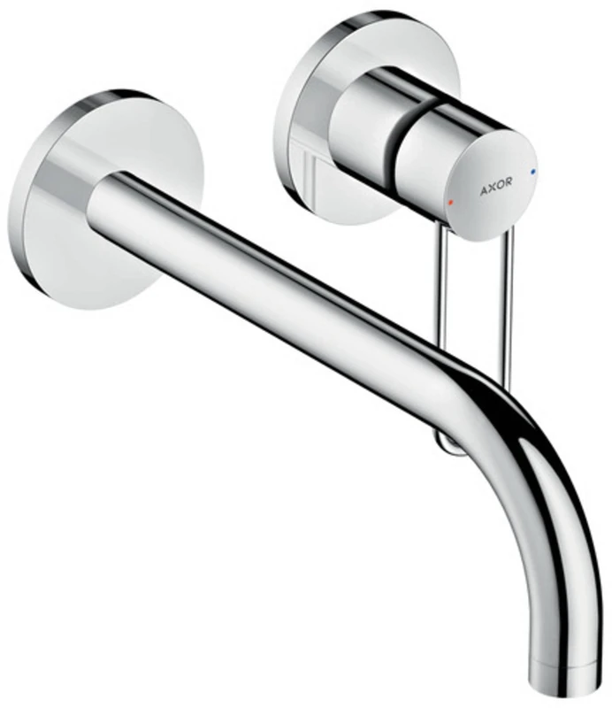 AXOR Uno Basin Tap, Loop Handle, Wall-Mounted, chrome