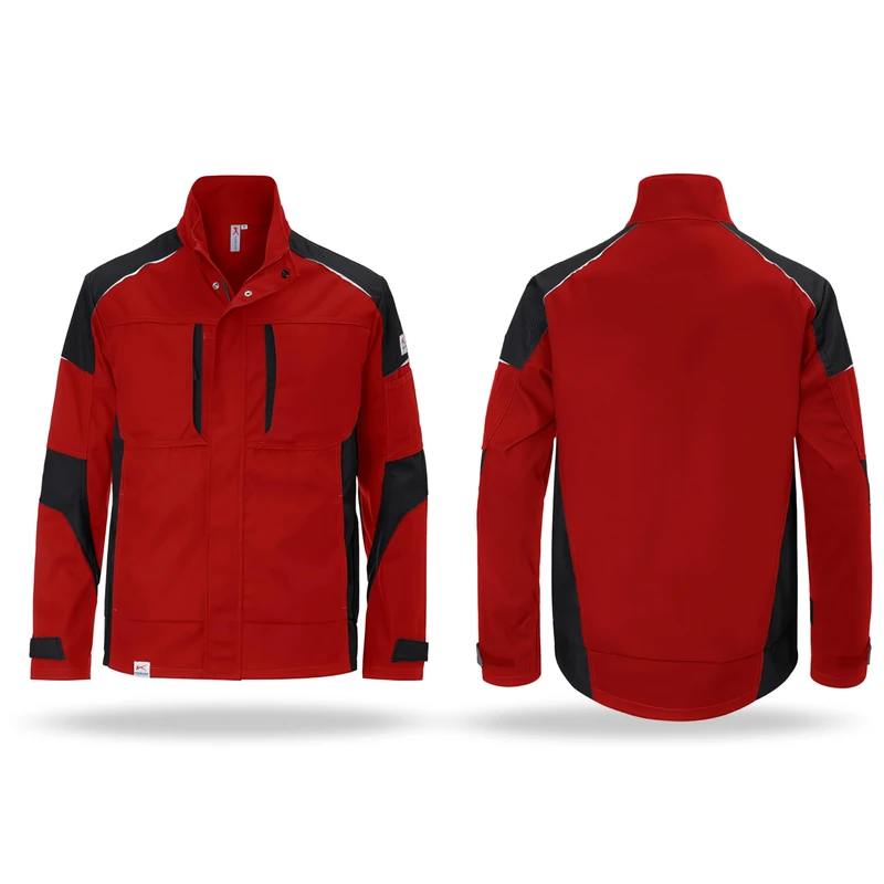 Kubler 12505365-5599-XS "Activiq" Jacket, Medium Red and Black, X- Small