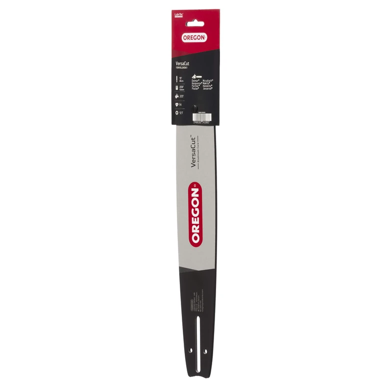 Oregon 158Vxlgk041 Versacut Professional Chainsaw Guide Bar, .058"/1.5Mm Gauge, .325" Pitch, 15"/38Cm Bar Length with K041 Motor Mount; 12 Tooth Nose, Black and Grey - Image 1