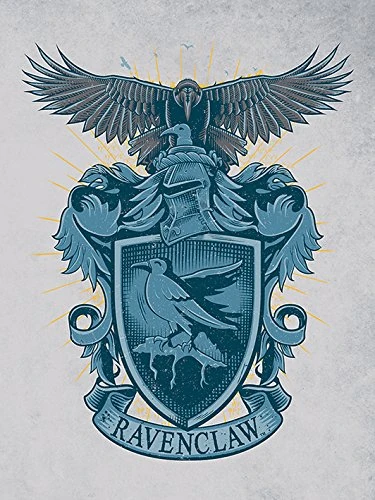Pyramid International "Ravenclaw Harry Potter Canvas Print, Multi-Colour, 60 x 80 x 1.3 cm