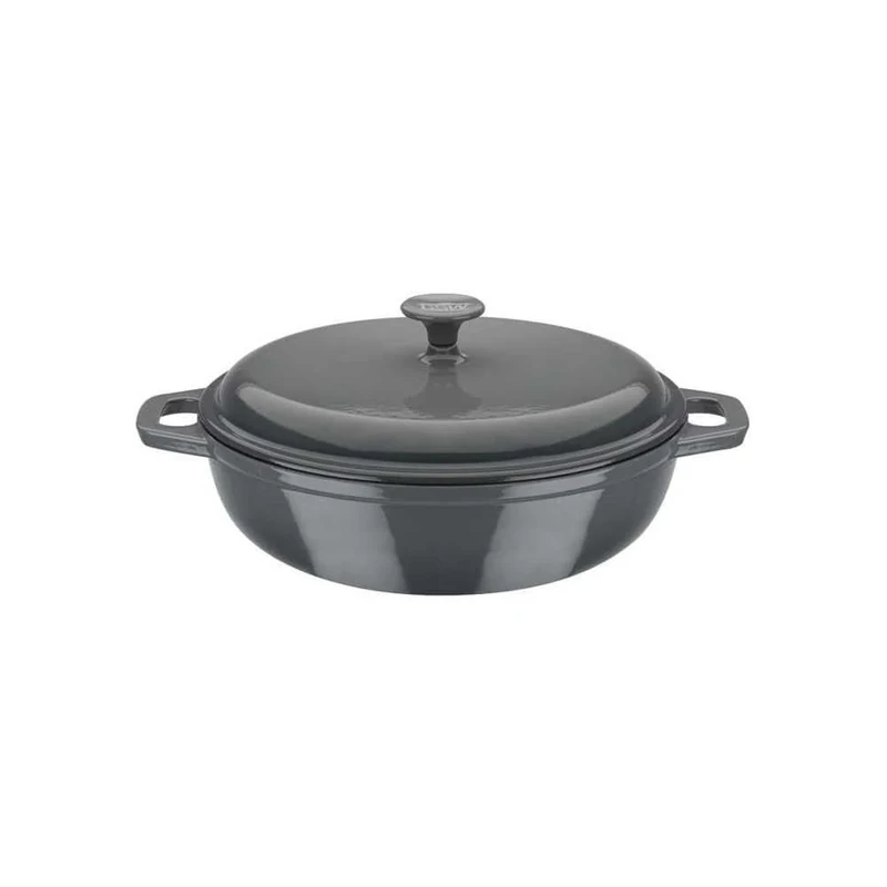GSW Stahlwaren GmbH Stew Pot, Grey, 30 x 9 cm, 4.5, Cast Iron