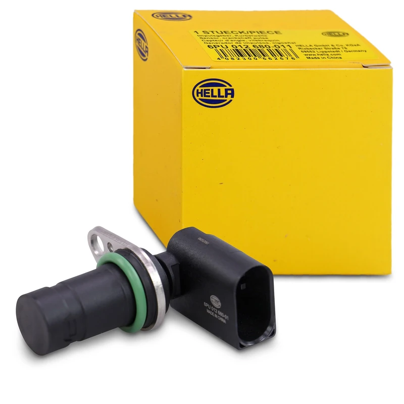 HELLA 6PU 012 680-011 Sensor, crankshaft pulse - 12V - 3-pin connector - without cable