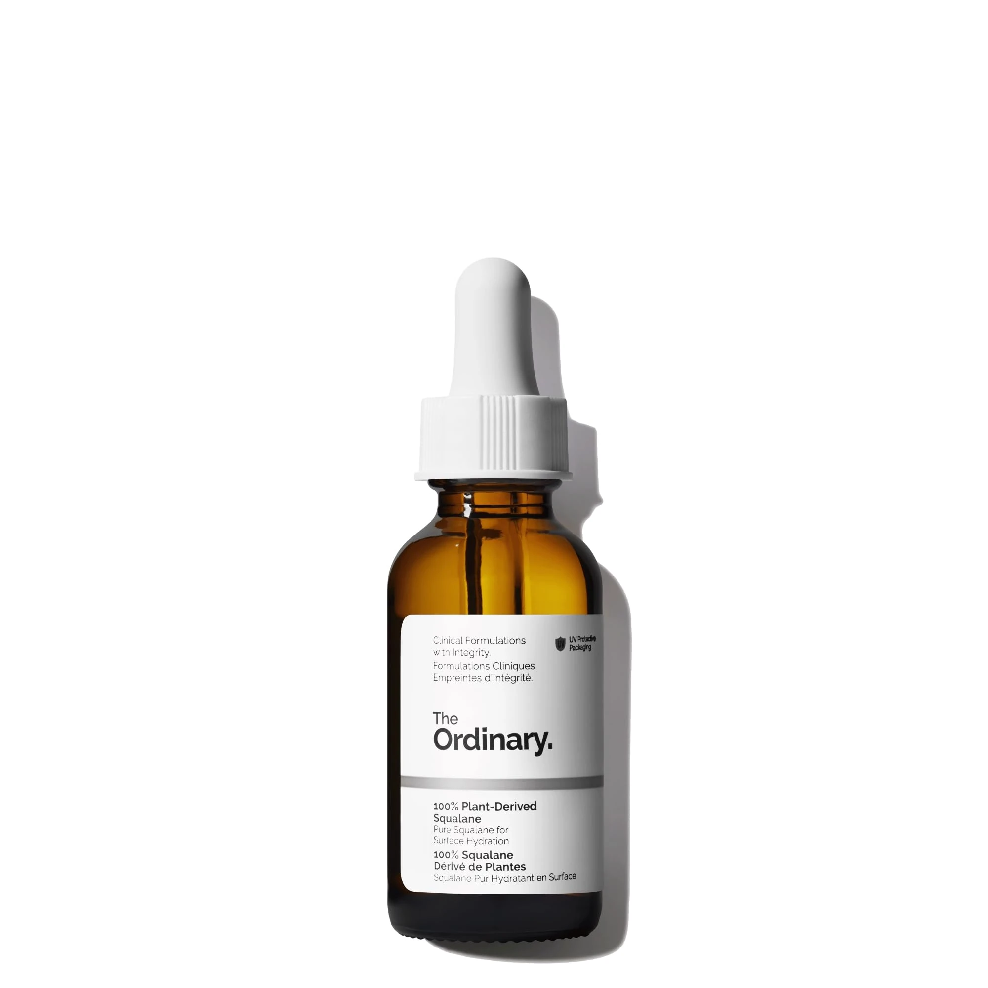 The Ordinary 100% Plant-Derived Squalane, for Skin and Hair, Lightweight Hydration, and Moisture Barrier Support, 30ml