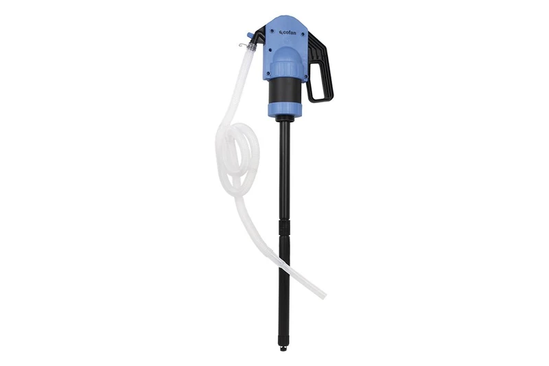 Cofan Plastic Lever Pump | Suitable for 50 and 205 Litre Barrels | Includes Tube and Hose - Image 1