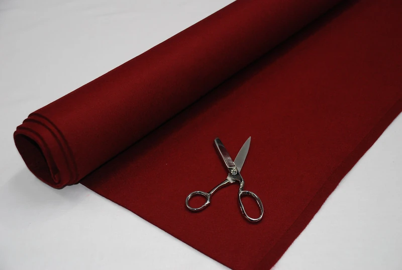 3mm Thick Acrylic Felt Baize Craft Poker Fabric Material Wine, 1Mtr - 150cm x 100cm