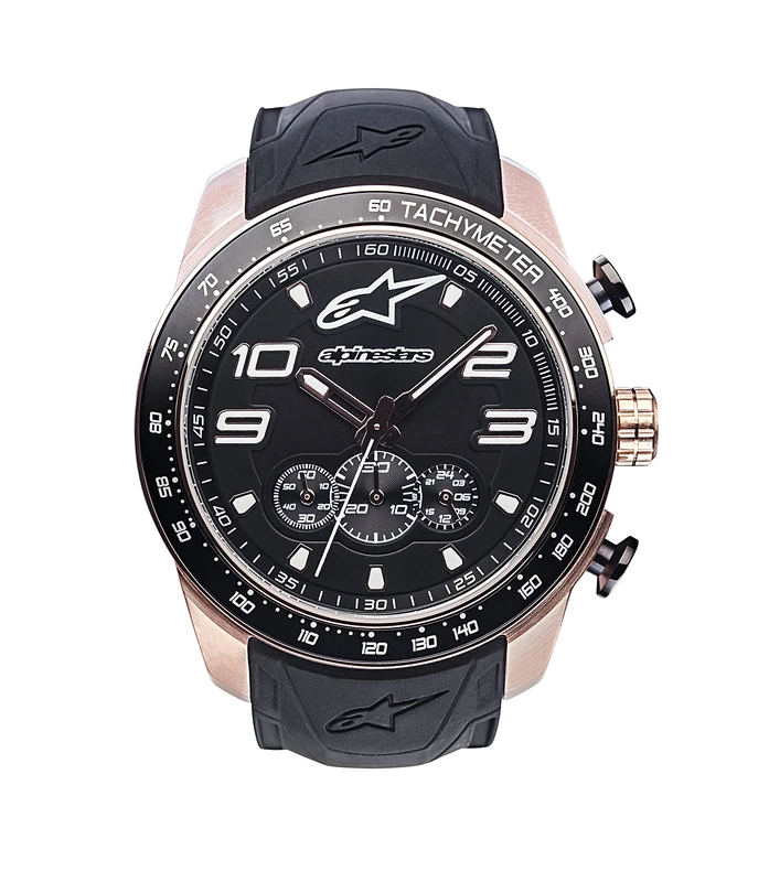 Alpinestars Mens Chronograph Quartz Watch with Silicone Strap 1017-96011
