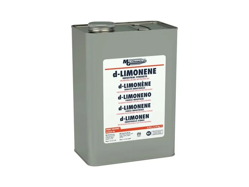 MG Chemicals 433C-4L d-Limonene Industrial Grade Solvent, 3.78L Metal Container