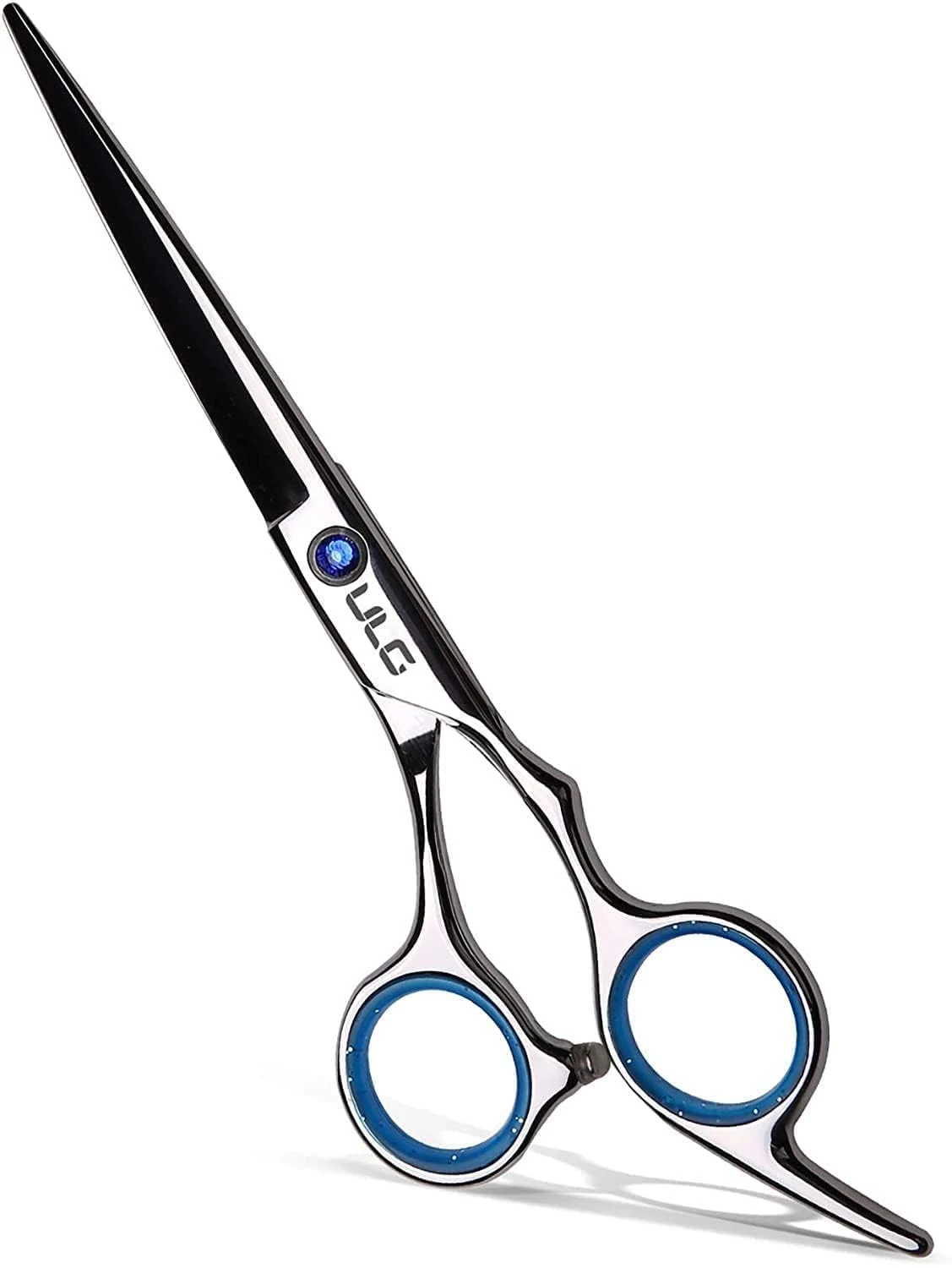 Hair Cutting Scissors Shears, Professional Barber ULG 6.5 inch Hairdressing Scissor Salon Razor Edge Hair Cutting Shear Japanese Stainless Steel with Detachable Finger Inserts