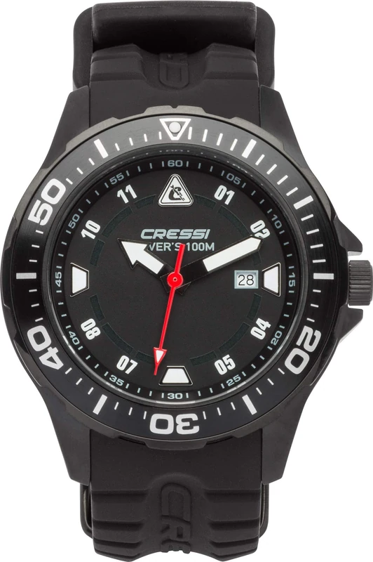 CRESSI Unisex Manta Dive Watch, Black/Black/Black, One Size
