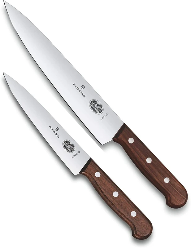 Victorinox "Rosewood Carving Set, Stainless Steel, Brown, 30 x 5 x 5 cm