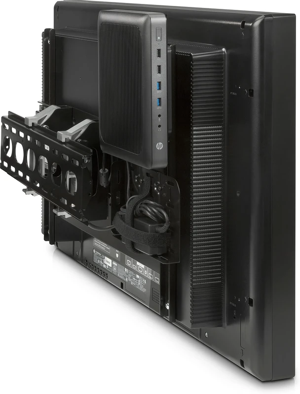 HP DSD Security Wall Mount – Flat Screen Wall Bracket (Computer Monitor, 101.6 cm (40 Inches), 152.4 cm (60 Inches), Black) - Image 1