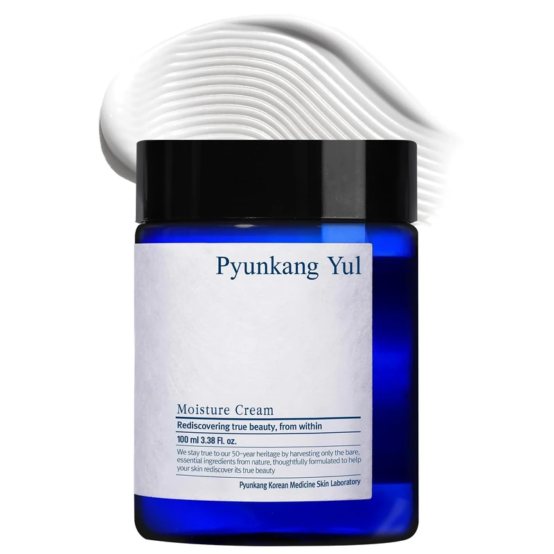 [PKY] Pyunkang Yul Moisture Cream, Korean Face Moisturizer for Dry and Combination Skin, Deep Hydration with Shea Butter and Jojoba Oil, Lightweight and Non-Greasy (3.4 Fl. Oz, 100ml)