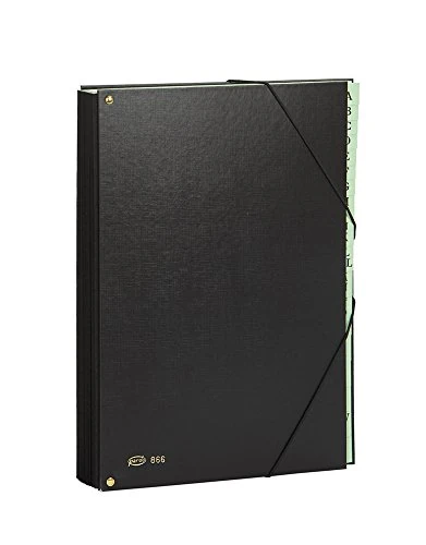 Pardo 86601 – Alphabet Folder with 18 Compartments, Black