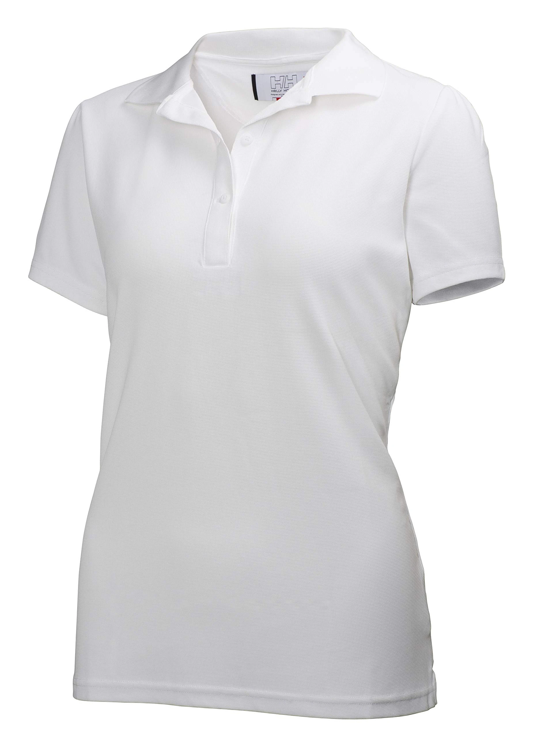 Helly Hansen Women's W Crew Tech Polo, White, XL