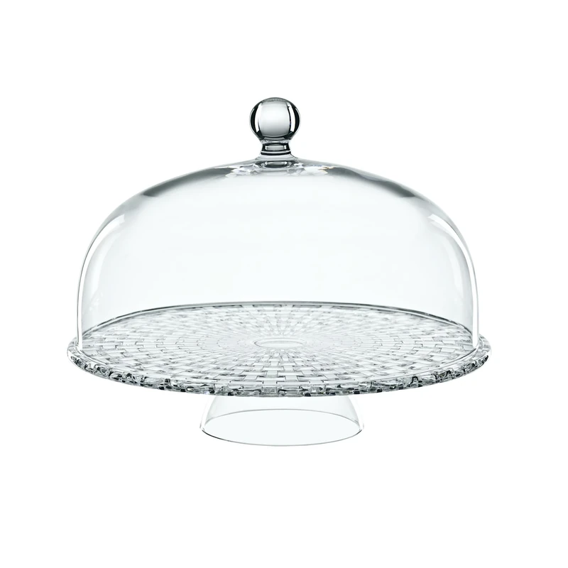 Nachtmann Bossa Nova Tea Time Footed Cake Plate with Dome, Crystal, 0,03 x 0,03 x 0,03 cm