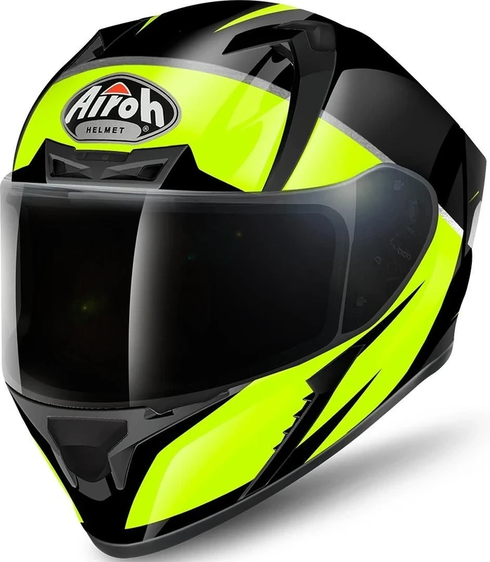 Airoh Helmet Valor Eclipse Yellow Gloss L