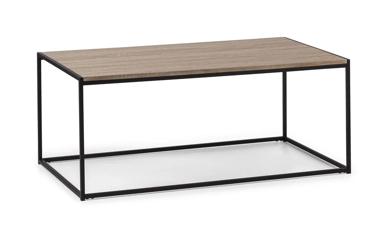 Julian Bowen Tribeca Coffee Table, Sonoma Oak/Black - Image 1