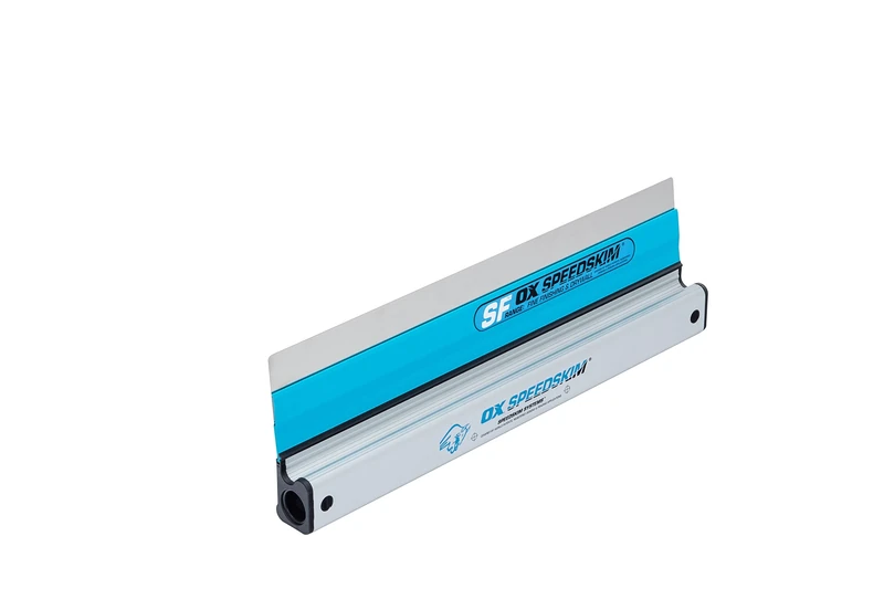 OX Speedskim Plaster Skimming Finishing Rule - SF 450mm I Stainless Steel Flex Blade & Extruded Aluminium Handle