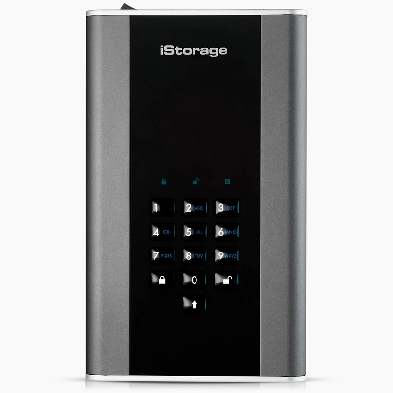 iStorage diskAshur DT2 3 TB - Secure Encrypted Desktop Hard Drive - FIPS Level-2 - Password protected - Dust/Water Resistant