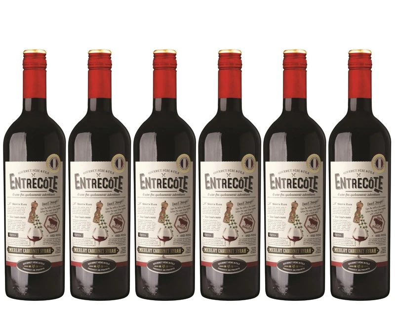 Entrecôte Merlot Cabernet Syrah, 75 cl (Case of 6)