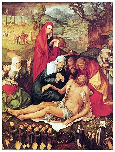 ArtPlaza Albrecht Durer-Lamentation of Christ Decorative Panel, Wood, Multi-Colour, 60 x 1.8 x 80 cm