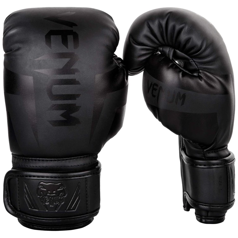 Venum, Elite Boxing Gloves Kids, Unisex Kids, M, Black