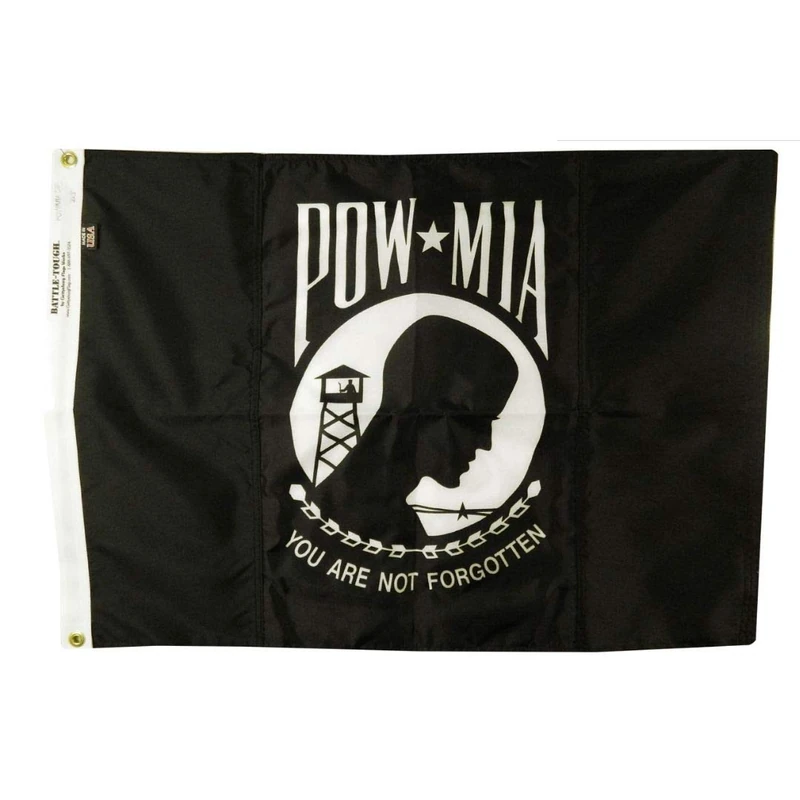 5x8' POW/MIA Battle-Tough® All Weather Nylon Outdoor Flag - Double Sided - Made in USA