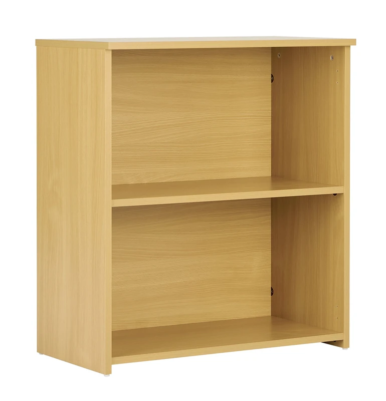 Office Hippo Eco 18 Bookcase with One Shelf, Oak, 80 cm High
